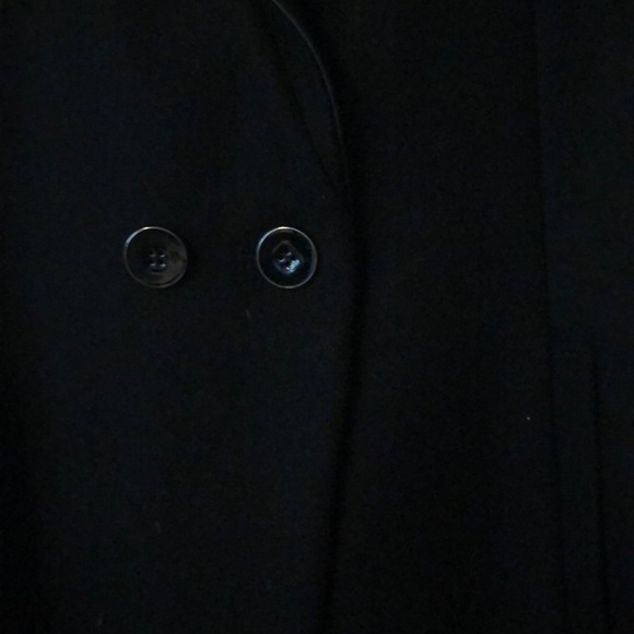 Kenneth  cole wool / leather coat - Picture 2 of 5